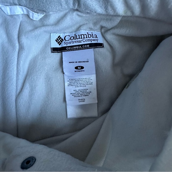 Columbia Omni-Tech Women's Insulated White Snow Ski Snowboard Winter Pants Siz M - Picture 5 of 14